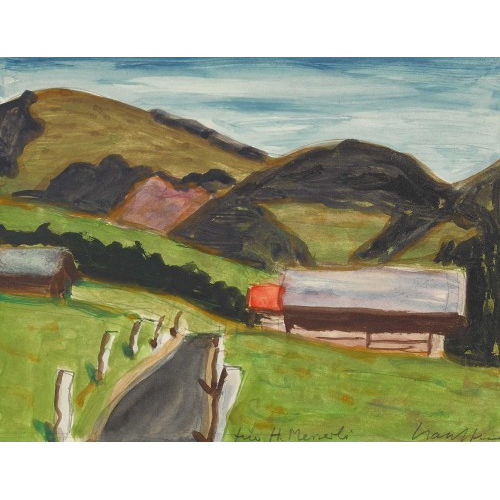 FRED STAUFFER : H�gelige Landschaft (DOBIASCHOFSKY AUKTIONEN AG)