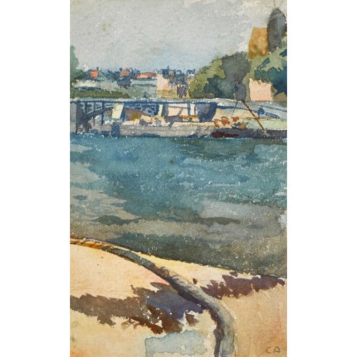 CUNO AMIET : Pariser Flusspartie (DOBIASCHOFSKY AUKTIONEN AG)