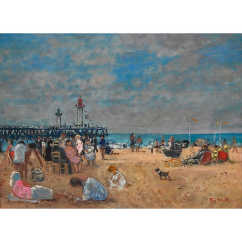 FRAN�OIS GALL : Plage de Trouville (DOBIASCHOFSKY AUKTIONEN AG)