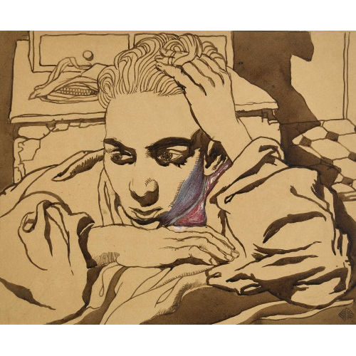 CHARLES-CLOS OLSOMMER : La pensive (DOBIASCHOFSKY AUKTIONEN AG)