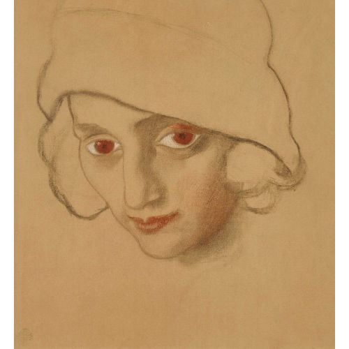 CHARLES-CLOS OLSOMMER : Femme au chapeau (DOBIASCHOFSKY AUKTIONEN AG)