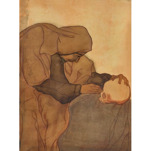 CHARLES-CLOS OLSOMMER : Femme en contemplation (DOBIASCHOFSKY AUKTIONEN AG)