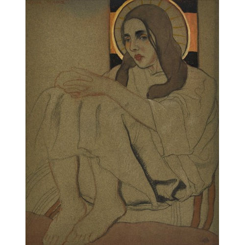 CHARLES-CLOS OLSOMMER : Femme en m�ditation (DOBIASCHOFSKY AUKTIONEN AG)