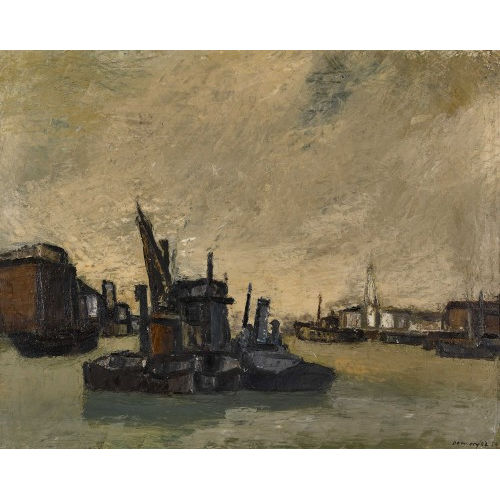RAOUL DOMENJOZ : Hafenszene (DOBIASCHOFSKY AUKTIONEN AG)