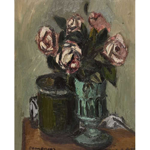 RAOUL DOMENJOZ : Nature morte aux fleurs (DOBIASCHOFSKY AUKTIONEN AG)