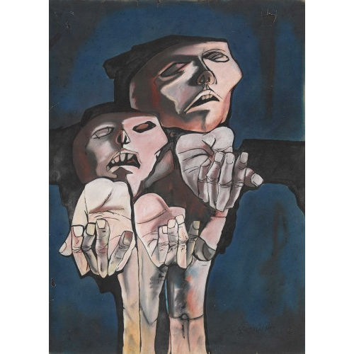 OSWALDO GUAYASAM�N : Fig�rliche Komposition (DOBIASCHOFSKY AUKTIONEN AG)