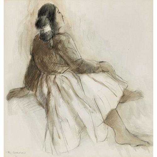 RUDOLPH CARL GORMAN : Woman with tied hair (DOBIASCHOFSKY AUKTIONEN AG)