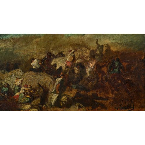 EVARISTE VITAL LUMINAIS : Kriegsszene (DOBIASCHOFSKY AUKTIONEN AG)