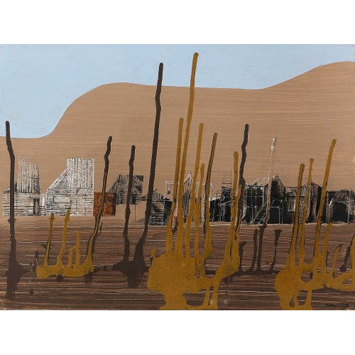 OTTO TSCHUMI : H�userzeile in abstrahierter Landschaft (DOBIASCHOFSKY AUKTIONEN AG)