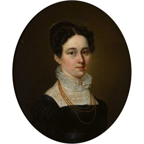 FRANZ JOSEPH MENTELER : Brustbildnis von Maria Henriette de Graffenried (DOBIASCHOFSKY AUKTIONEN AG)