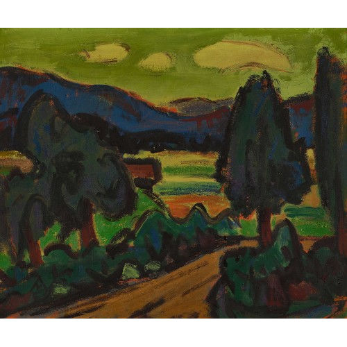 ADOLF MATHYS : H�gelige Landschaftspartie (DOBIASCHOFSKY AUKTIONEN AG)