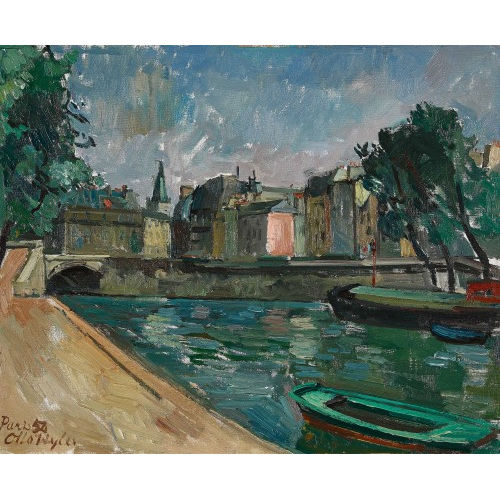 OTTO WYLER : 'Sur les Quais' (DOBIASCHOFSKY AUKTIONEN AG)