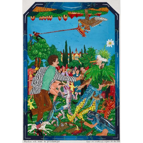 PETER VON WATTENWYL : 'Martin rit avec le printemps' (DOBIASCHOFSKY AUKTIONEN AG)
