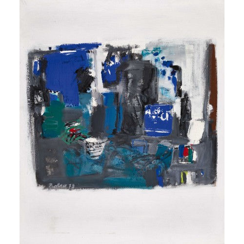HERMANN PLATTNER : 'Stilleben in blau' (DOBIASCHOFSKY AUKTIONEN AG)