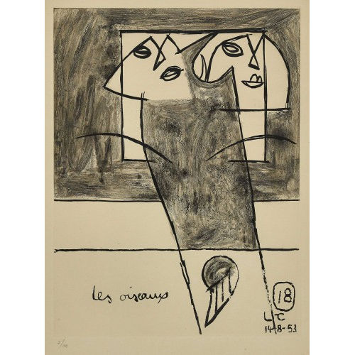 CHARLES-�DOUARD) LE CORBUSIER (EIGTL. JEANNERET : 'Les oiseaux' (DOBIASCHOFSKY AUKTIONEN AG)