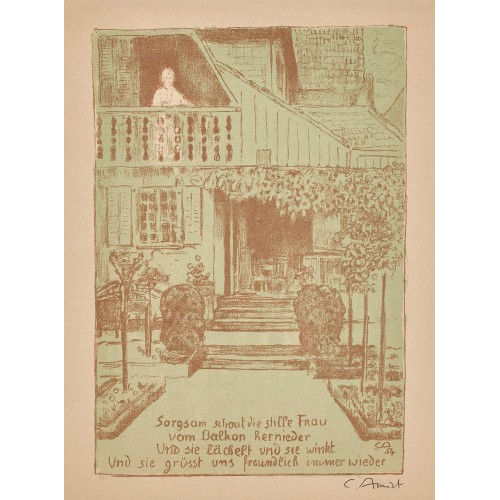 CUNO AMIET : 'Wohnhaus des K�nstlers auf der Oschwand' (DOBIASCHOFSKY AUKTIONEN AG)