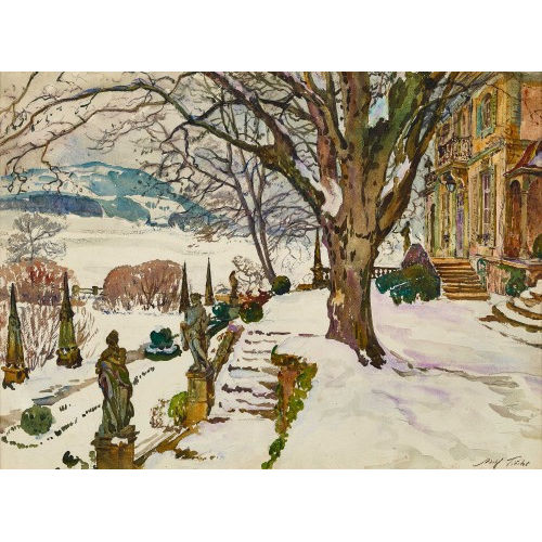 ADOLF TI�CHE : Villenpark im Winter (DOBIASCHOFSKY AUKTIONEN AG)