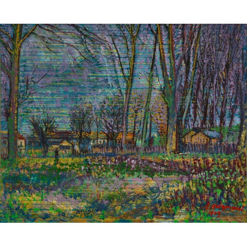 SERGE BRIGNONI : Landschaft am Dorfrand (DOBIASCHOFSKY AUKTIONEN AG)