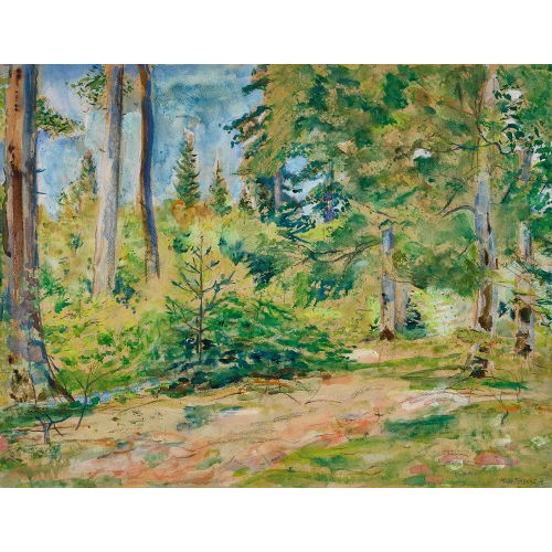 MARTIN LAUTERBURG : Waldlichtung (DOBIASCHOFSKY AUKTIONEN AG)