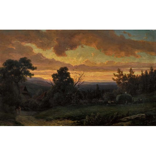 JAKOB JOSEPH ZELGER : 'Uttenberg. Abend' (DOBIASCHOFSKY AUKTIONEN AG)