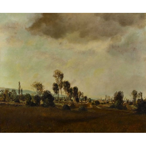 RUDOLF M�LLER : Feldlandschaft mit B�umen (DOBIASCHOFSKY AUKTIONEN AG)