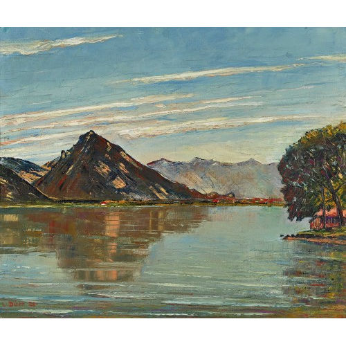 LOUIS D�RR : Thunersee mit Harder (DOBIASCHOFSKY AUKTIONEN AG)
