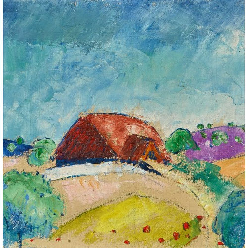 LOUIS D�RR : Landschaft mit Bauernhaus (DOBIASCHOFSKY AUKTIONEN AG)