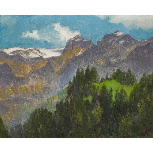 ERNST KREIDOLF : Gebirgslandschaft (DOBIASCHOFSKY AUKTIONEN AG)