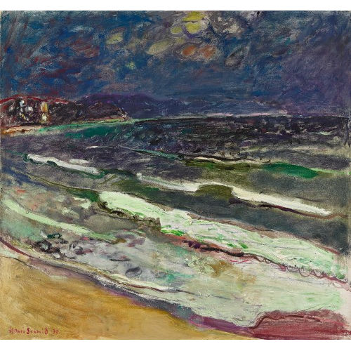 HENRI SCHMID : St�rmische Strandpartie (DOBIASCHOFSKY AUKTIONEN AG)