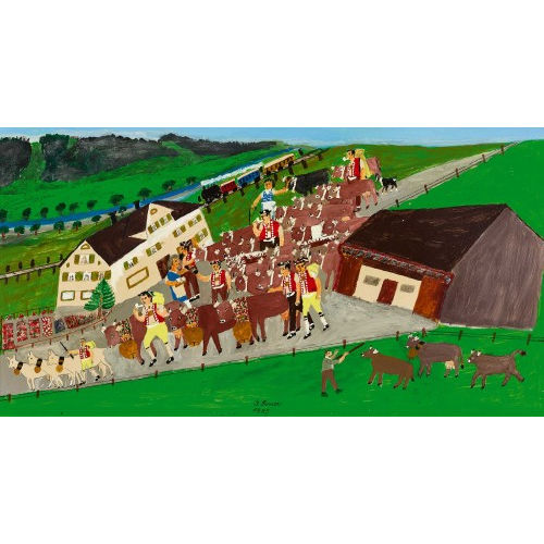 JAKOB FORRER : Alpaufzug (DOBIASCHOFSKY AUKTIONEN AG)