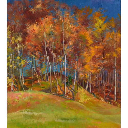 MARCUS JACOBI : Herbstliche Waldpartie (DOBIASCHOFSKY AUKTIONEN AG)