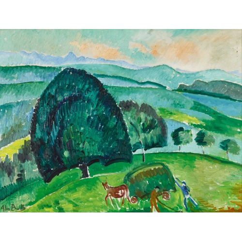 ALICE BAILLY : 'Paysage de la campagne bernoise (le gros ch�taignier)' (DOBIASCHOFSKY AUKTIONEN AG)