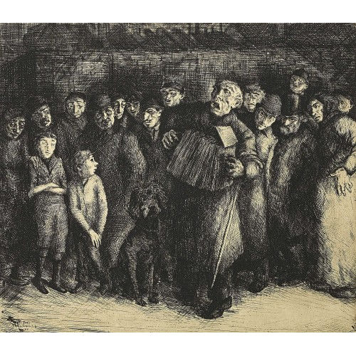 GREGOR RABINOVITCH : 'Ziehharmonikaspieler' (DOBIASCHOFSKY AUKTIONEN AG)
