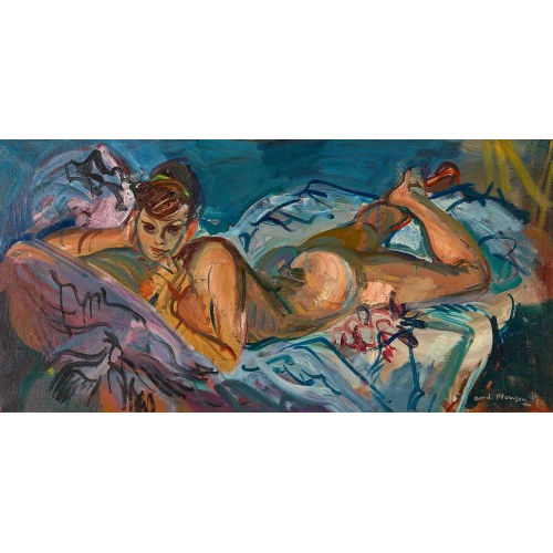 ANDR� PLANSON : Liegender weiblicher Akt (DOBIASCHOFSKY AUKTIONEN AG)