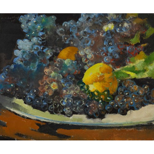 RODOLPHE TH�OPHILE BOSSHARD : 'Raisin bleu et Citron' (DOBIASCHOFSKY AUKTIONEN AG)