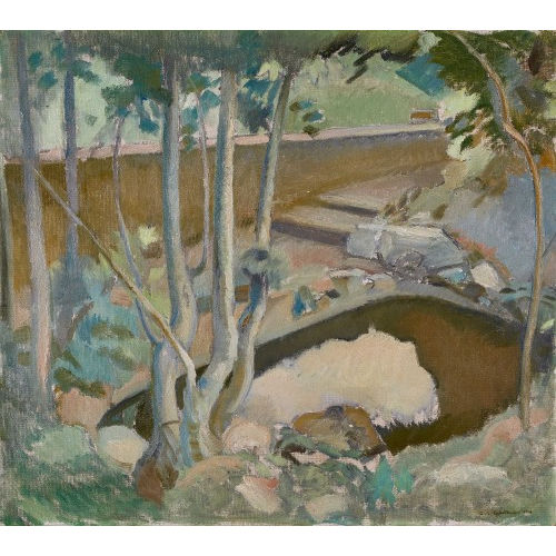 CHARLES L'EPLATTENIER : 'Au jardin' (DOBIASCHOFSKY AUKTIONEN AG)