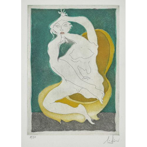 ALBERT) LINDI (EIGTL. LINDEGGER : Abstrahierte Frauengestalt (DOBIASCHOFSKY AUKTIONEN AG)