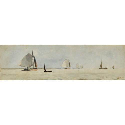 WILLEM BASTIAAN THOLEN : Segelboote auf dem See (DOBIASCHOFSKY AUKTIONEN AG)