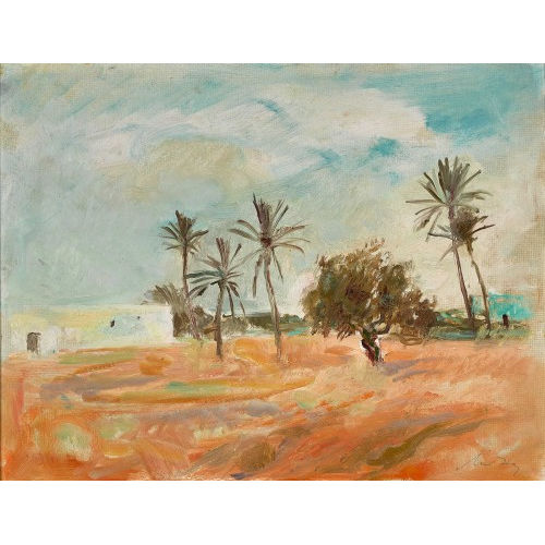 CHARLES HUG : Tunesische Landschaft (DOBIASCHOFSKY AUKTIONEN AG)