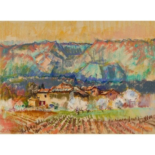 ARMIN SCHWARZENBACH : Tessiner Dorflandschaft (DOBIASCHOFSKY AUKTIONEN AG)