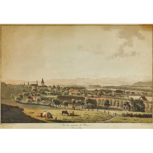 JOHANN JAKOB BIEDERMANN : 'V�e des environs de Berne' (DOBIASCHOFSKY AUKTIONEN AG)