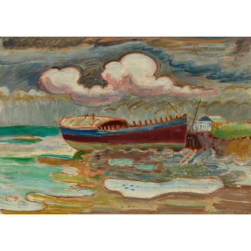 FRITZ EDUARD PAULI : 'Gestrandetes Schiff' (DOBIASCHOFSKY AUKTIONEN AG)