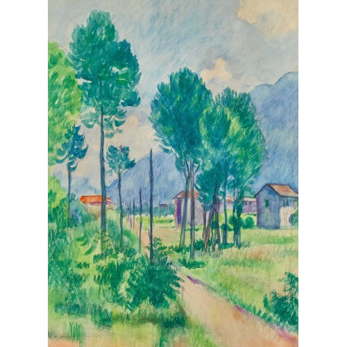 EMIL CARDINAUX : 'Strasse in Tessin' (DOBIASCHOFSKY AUKTIONEN AG)
