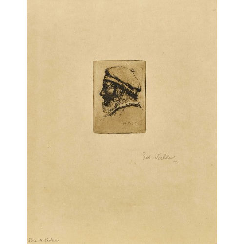 �DOUARD VALLET : 'T�te de p�cheur' (DOBIASCHOFSKY AUKTIONEN AG)