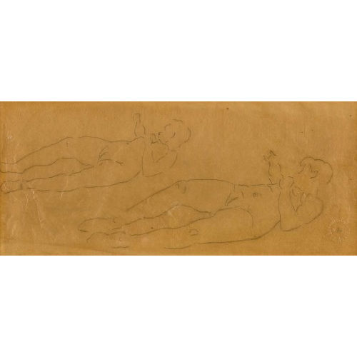 FERDINAND HODLER : Figurenstudie zu 'Die Liebe' (DOBIASCHOFSKY AUKTIONEN AG)