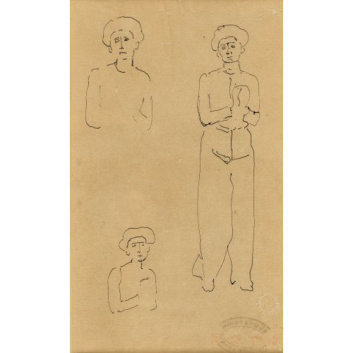FERDINAND HODLER : Figurenstudie (DOBIASCHOFSKY AUKTIONEN AG)