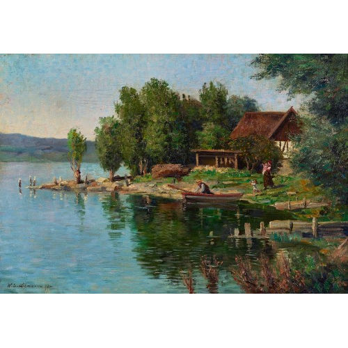 WILHELM LUDWIG LEHMANN : 'Am See' (DOBIASCHOFSKY AUKTIONEN AG)