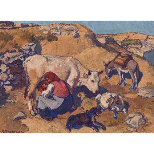 GUSTAV ADOLF THOMANN : 'Dalmatinische B�uerin' (DOBIASCHOFSKY AUKTIONEN AG)