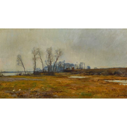 PIERRE EMMANUEL EUG�NE DAMOYE : Herbstliche Landschaft (DOBIASCHOFSKY AUKTIONEN AG)