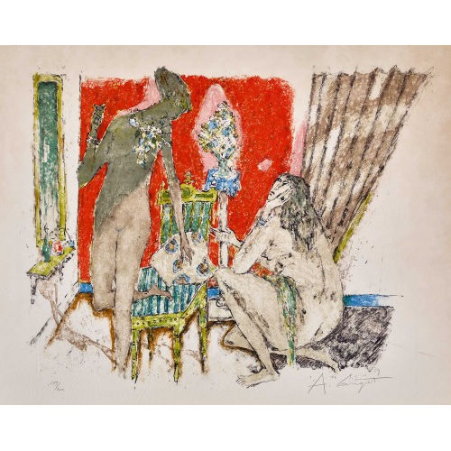 ALOIS CARIGIET : Zwei Frauen (DOBIASCHOFSKY AUKTIONEN AG)